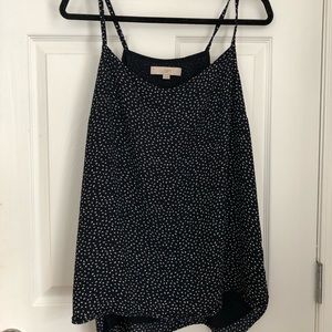 bird print flowy top